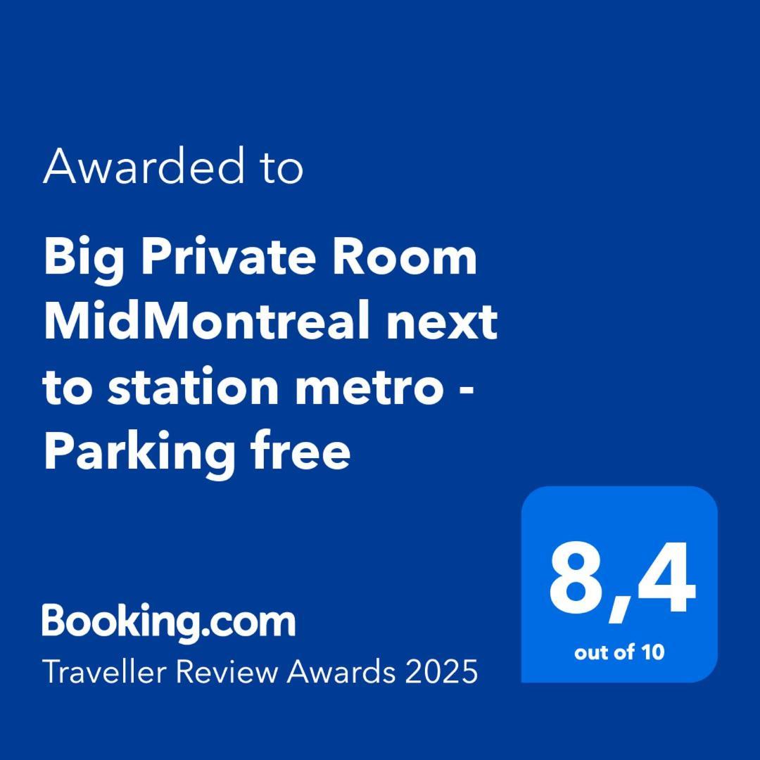 Big Private Room Midmontreal Next To Station Metro - Parking Free Exterior photo